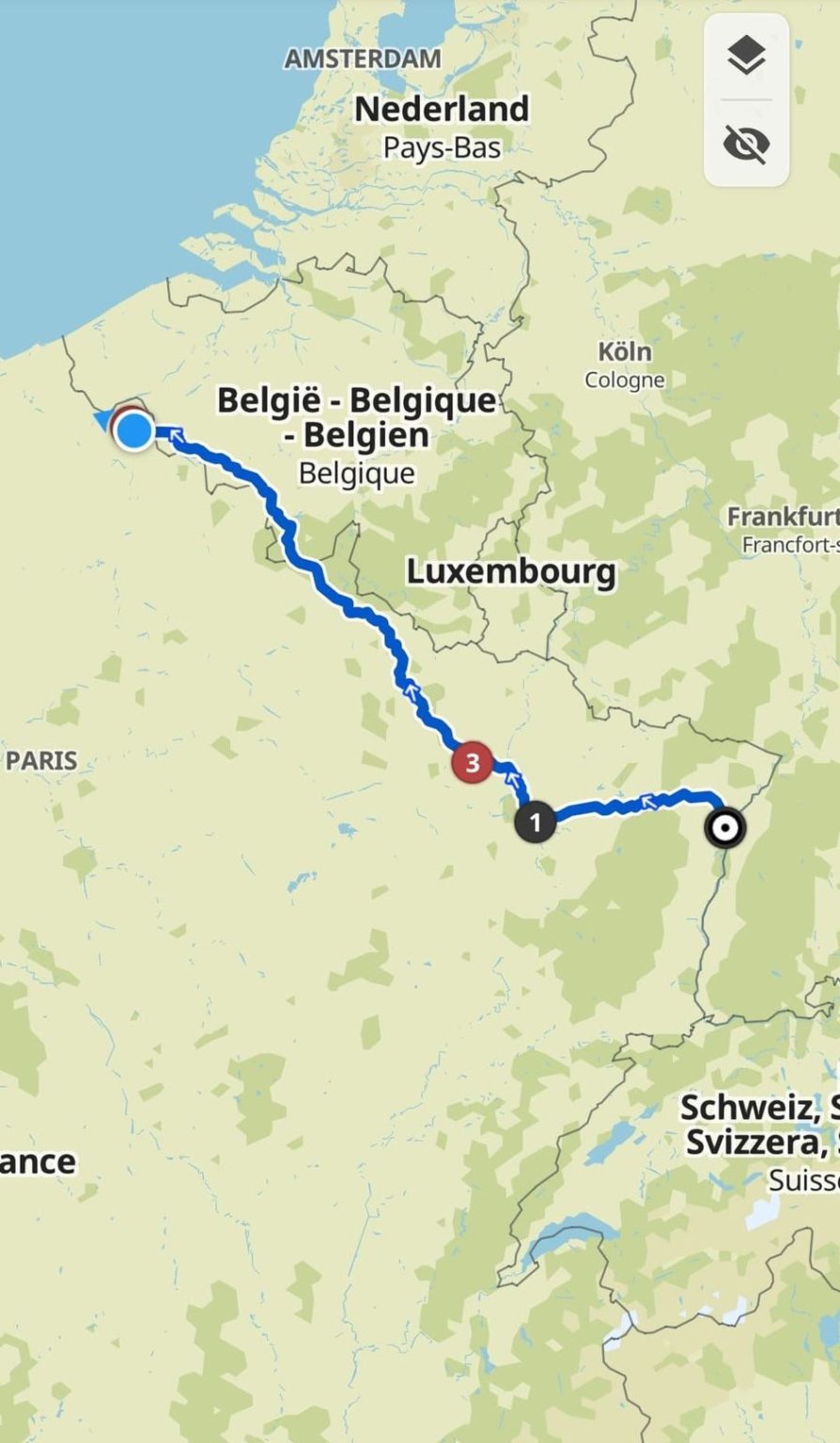 A 130 Km/h Je Parcours Environ